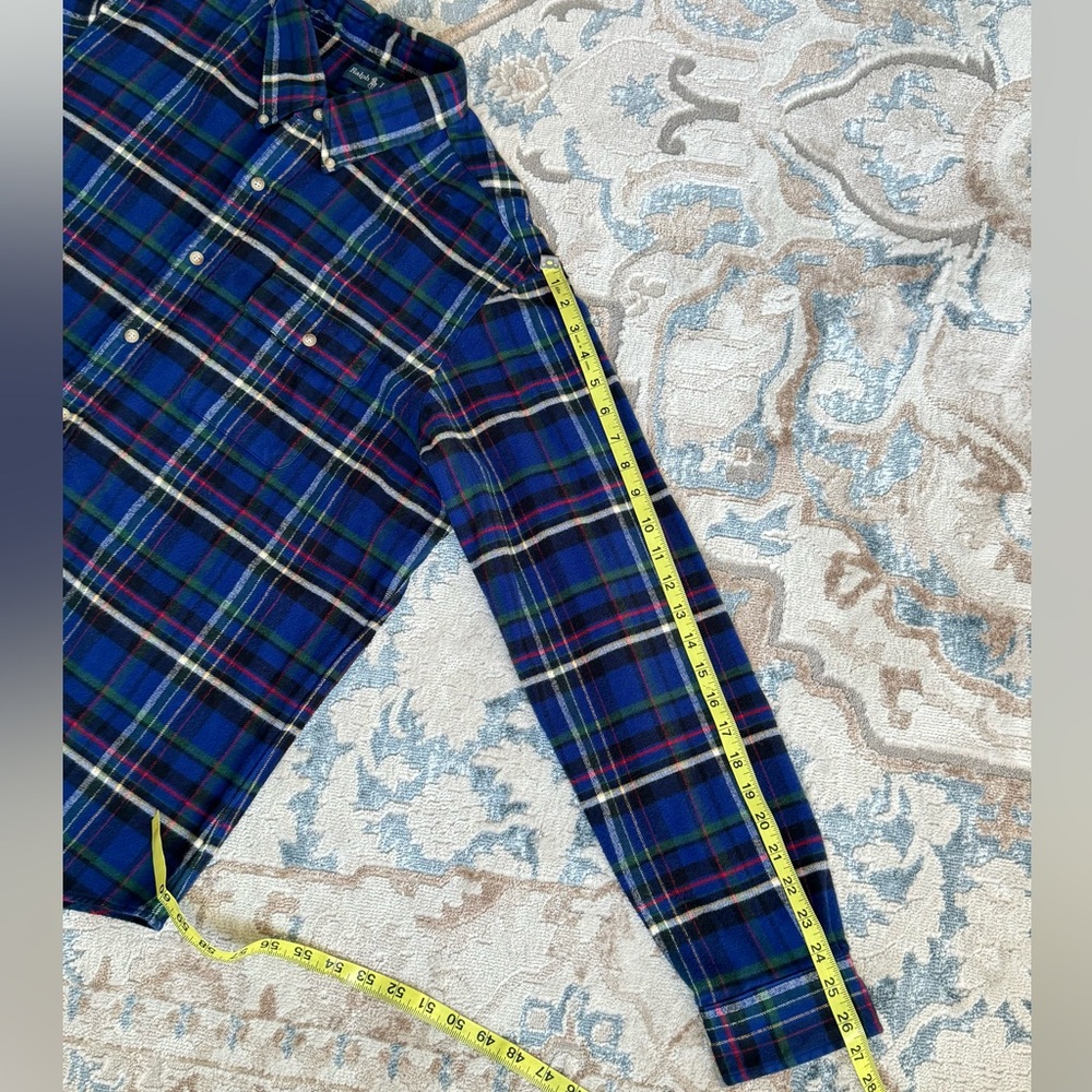 Ralph Lauren Blue Multicolor with soft cotton flannel and classic plaid pattern - Picture 6 of 9